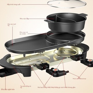 Bộ nồi lẩu nướng nổi tiếng một Shabu vịt Mandarin bếp điện <