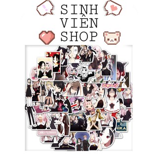 50 Stickers Anime Love is War Kaguya-sama wa Kokurasetai Cuộc chiến tỏ tình nhãn dán