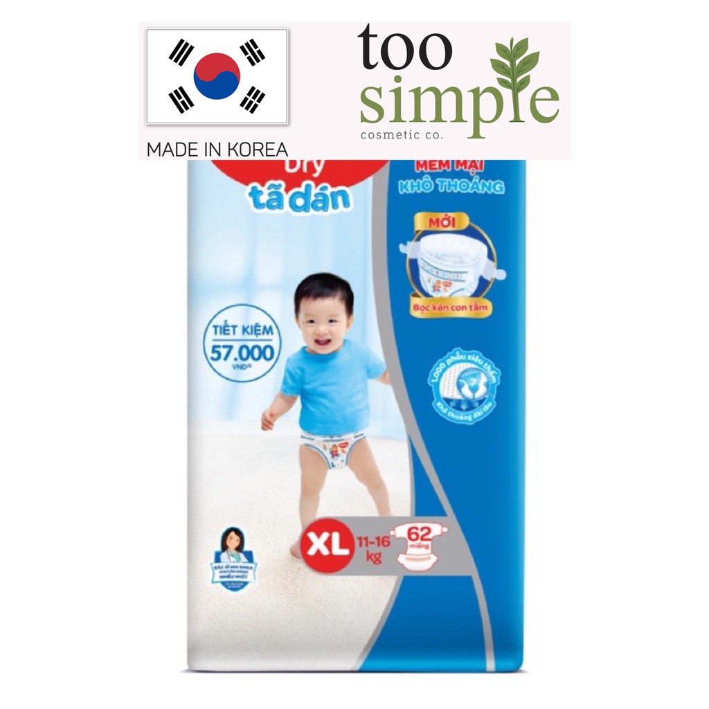 [TooSimple] (MẪU MỚI) BỈM HUGGIES TÃ QUẦN VÀ DÁN M74 /L68/XL62/XXL56