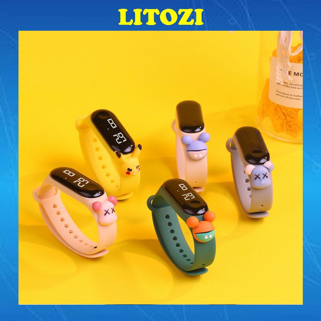 Đồng hồ trẻ em nam nữ nhân vật hoạt hình siêu dễ thương D119