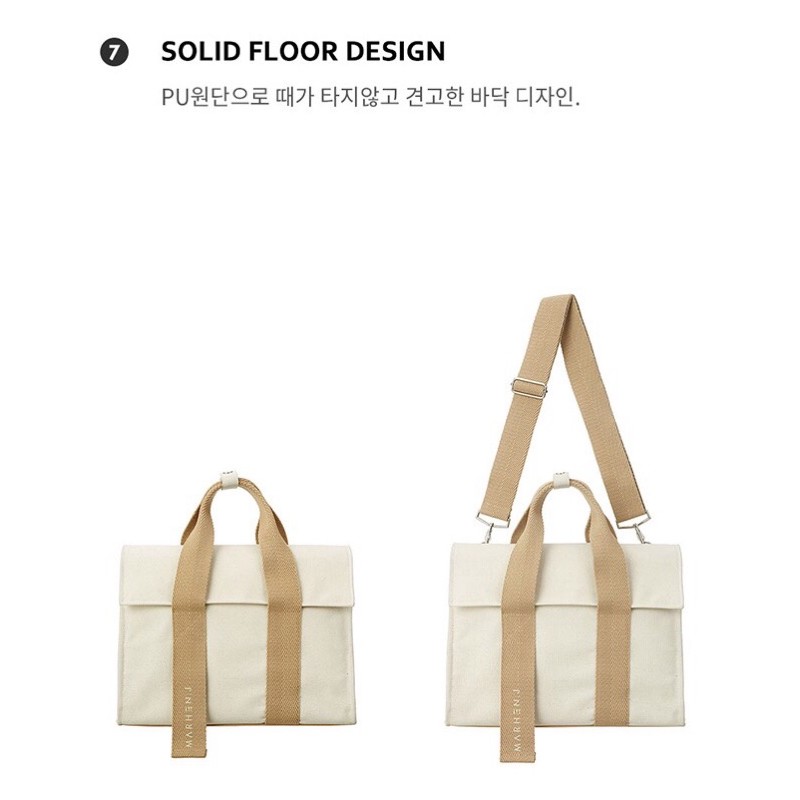 Túi Roy vải canvas MarhenJ đựng laptop macbook 14inch A4 túi xách nam nữ xếp gọn đi chơi du lịch dã ngoại (Mã Marhen)