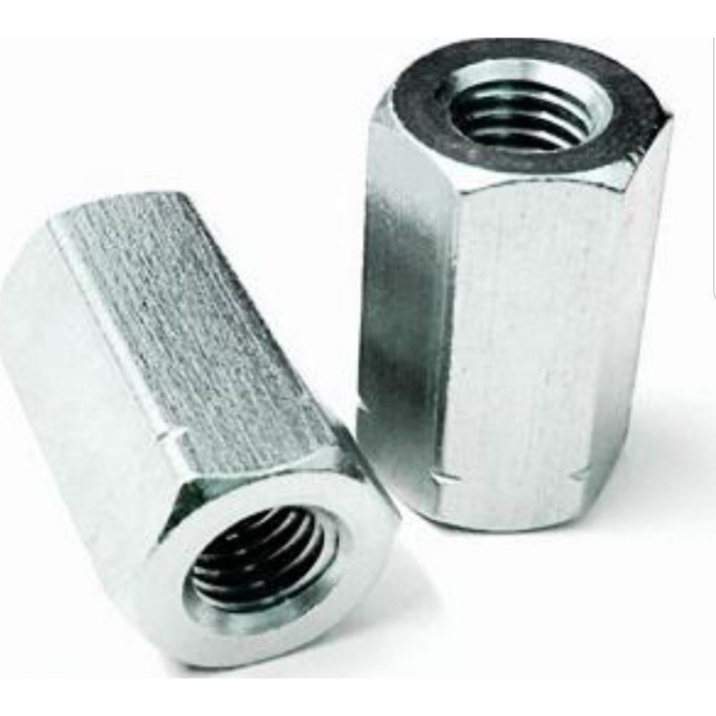 Nối ty ren, tiren đủ kích thước M6, M8, M10, M12, M14, M16 thép Cácbon loại đẹp