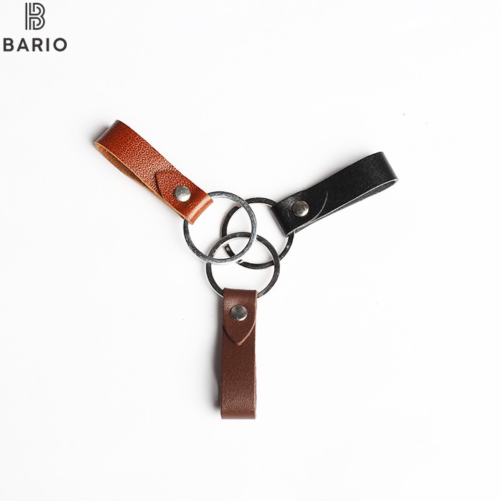 Combo 3 móc chìa khóa da bò thật