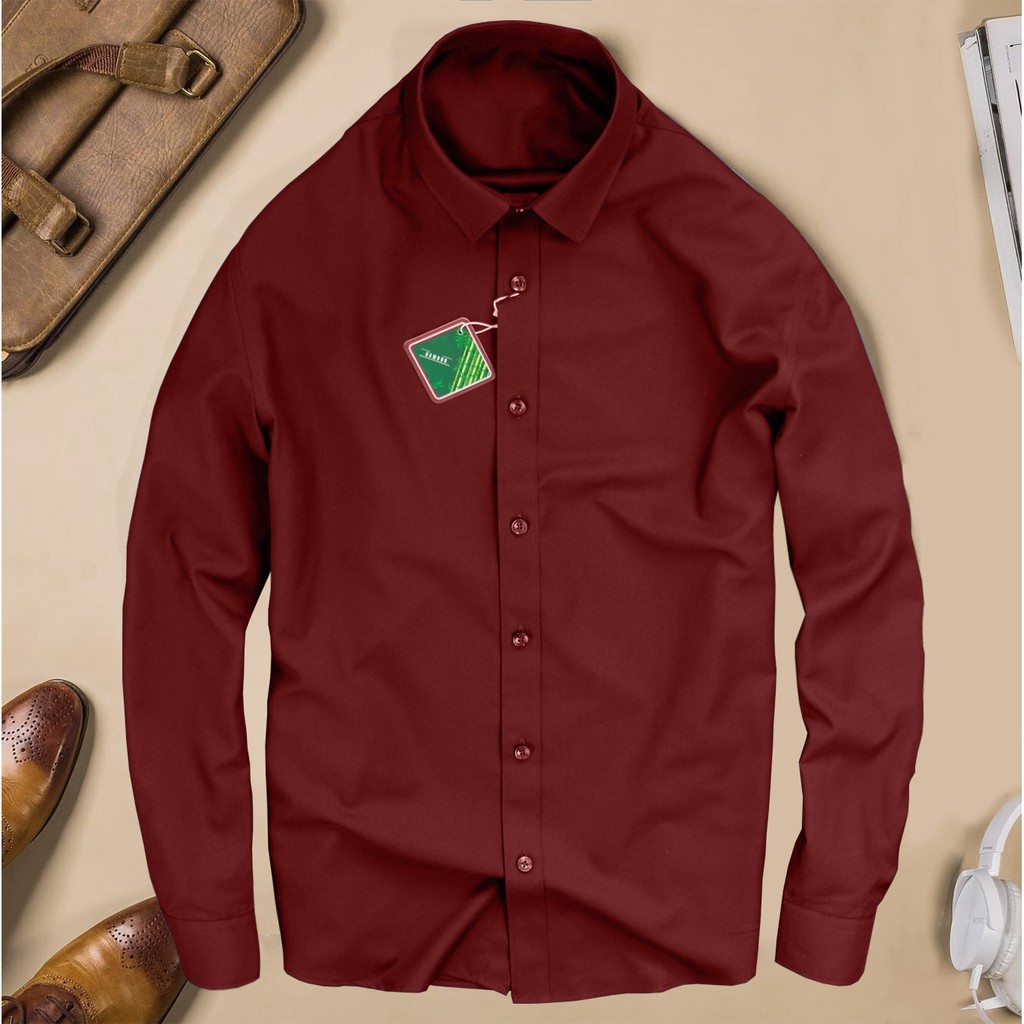 - Áo SƠ MI nam dài tay cổ bẻ vải cotton lụa thái chống nhăn chống xù cực sang trọng mát mịn