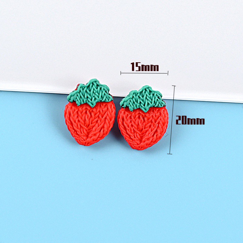 Set 10 Phụ Kiện Trang Trí Túi Xách Hình Trái Cây Xinh Xắn