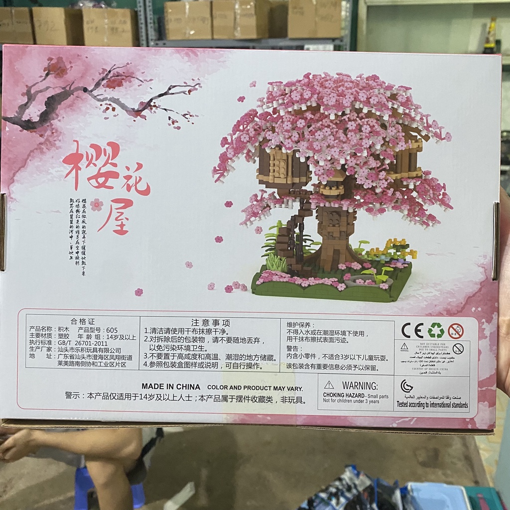 - Bộ Đồ Chơi Lắp Ghép xếp hình Hoa Mai, Lắp Ráp Cây Cảnh