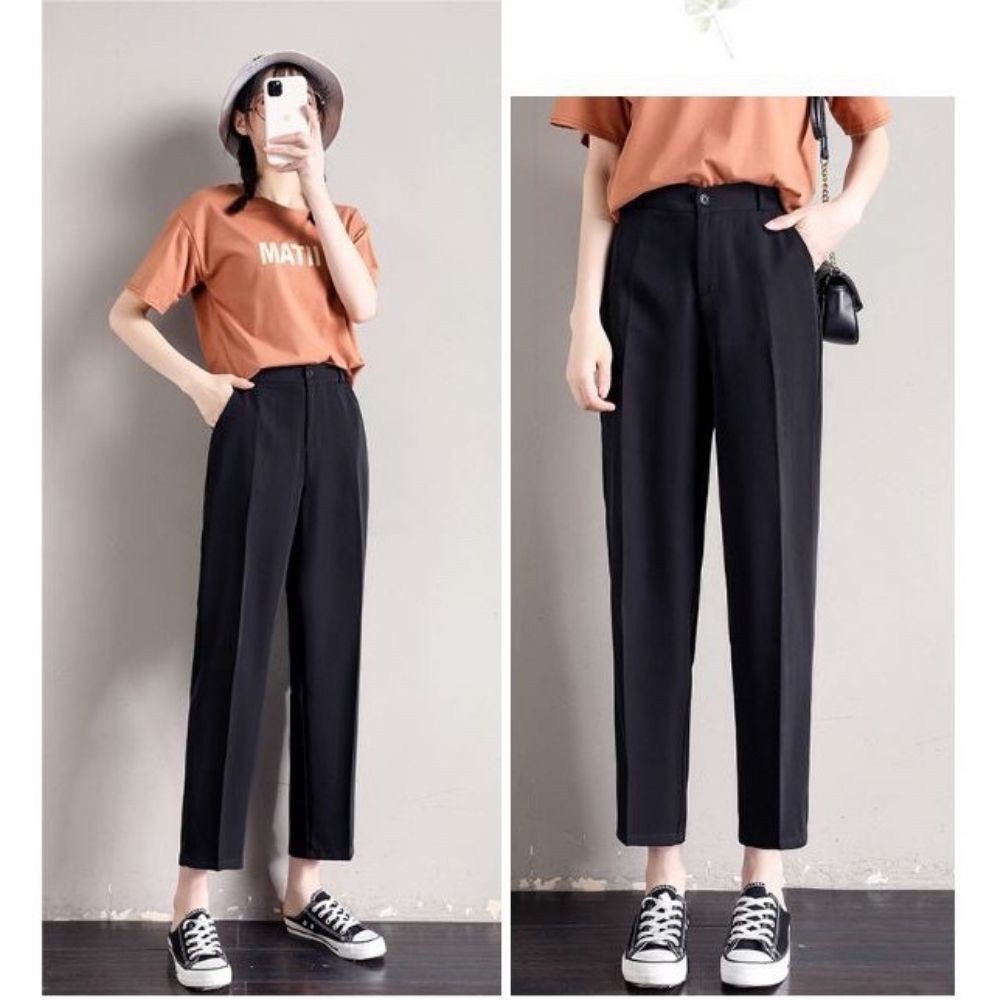 Quần tây nữ BIGSIZE quần baggy cạp cao mặc đi học, đi làm, đi chơi chuẩn form dáng đẹp 839