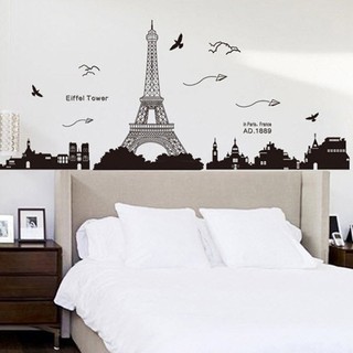 Decal dán tường hình tháp eiffel sp206