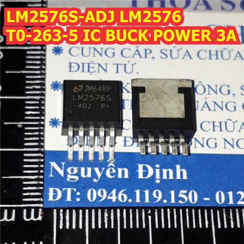5 con LM2576S-ADJ LM2576 ADJ chỉnh áp ra TO-263-5 IC BUCK POWER 3A kde1496