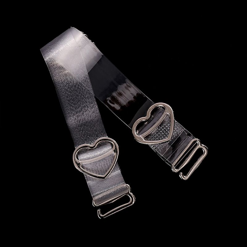 Dây áo ngực trong suốt có khóa hình trái tim 1cm có thể điều chỉnh<br />
