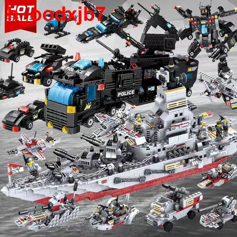Tương thích với khối xây dựng Lego Phantom Ninja cậu bé quân đội lắp ráp đồ chơi trẻ em khớp xe cảnh sát đặc nhiệm