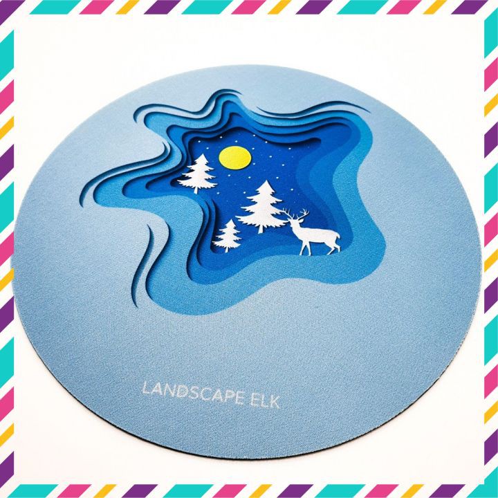 Miếng Lót Chuột Hình Tròn 20x20 Giá Rẻ Họa Tiết Hoạt Hình Giá Rẻ Chống Trơn Trượt | BigBuy360 - bigbuy360.vn