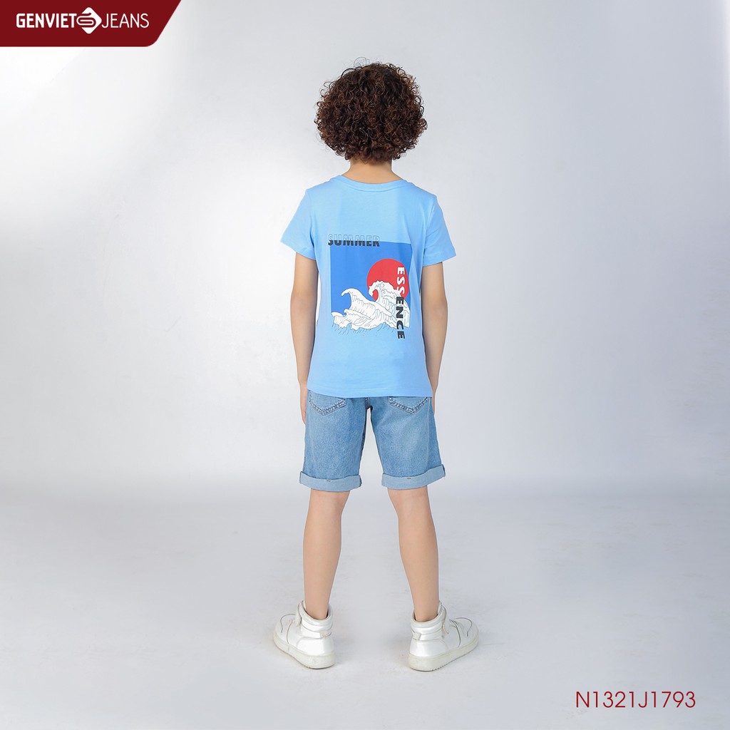 Quần ngố jeans bé trai N1321J1793 GENVIET