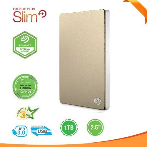 Ổ Cứng Di Động Seagate Backup Plus Slim 1TB BH 24 Tháng - Ổ cứng di động SG1TB