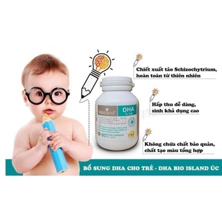 Viên uống bổ sung dha cho bé bio island dha kid úc