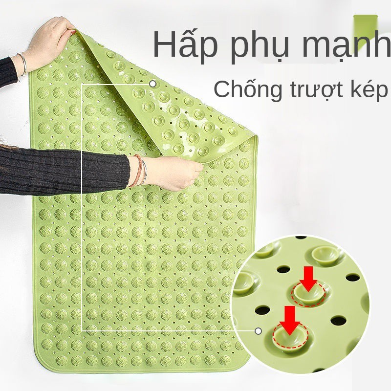 Chổi tắm không mùi thảm trải sàn chống trượt phòng kích thước lớn với cốc hút massage tấm lót chân vệ sinh khoảng cách n