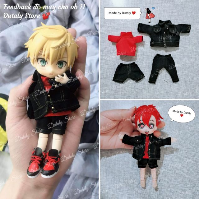 Ob11 - set 07 trang phục cho búp bê obitsu 11, ddf, nendoll, ymy, UFdoll
