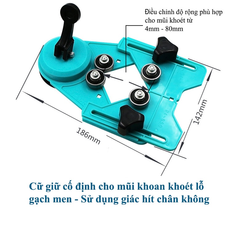 Thước lấy dấu khoan lỗ gạch Định vị khoét lỗ ống nước