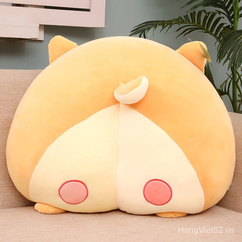 Gối Ôm Hình Mông Chú Heo Corgi Đang Ngủ Đáng Yêu