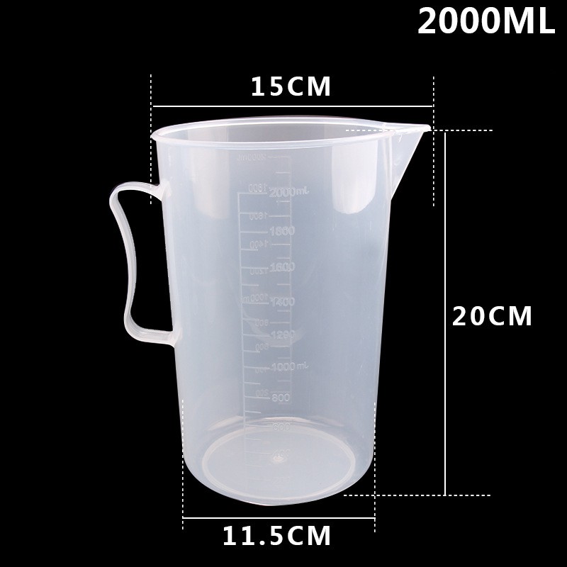 Bộ 2 Ca Đong Nhựa Có Vạch Chia Định Lượng 2000ml 7hitech