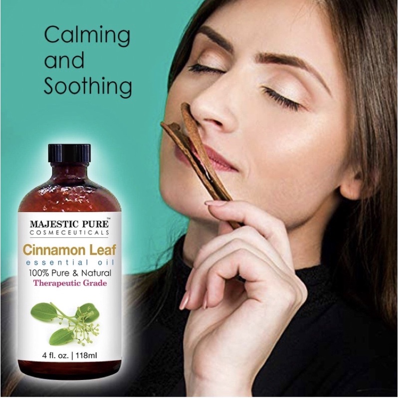 Tinh dầu lá quế 100% tự nhiên Maajestic Pure Cinnamon Essential Oil 118ml USA