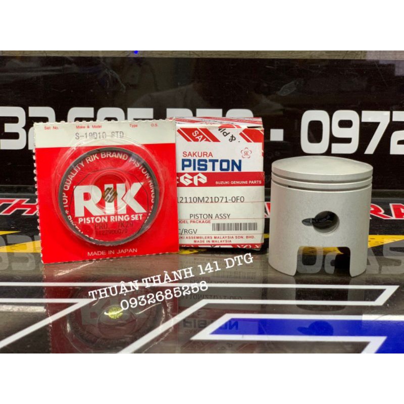 Bít tông bạc / piston sport 56ly Bông mai - Xipo - Satria - RGV