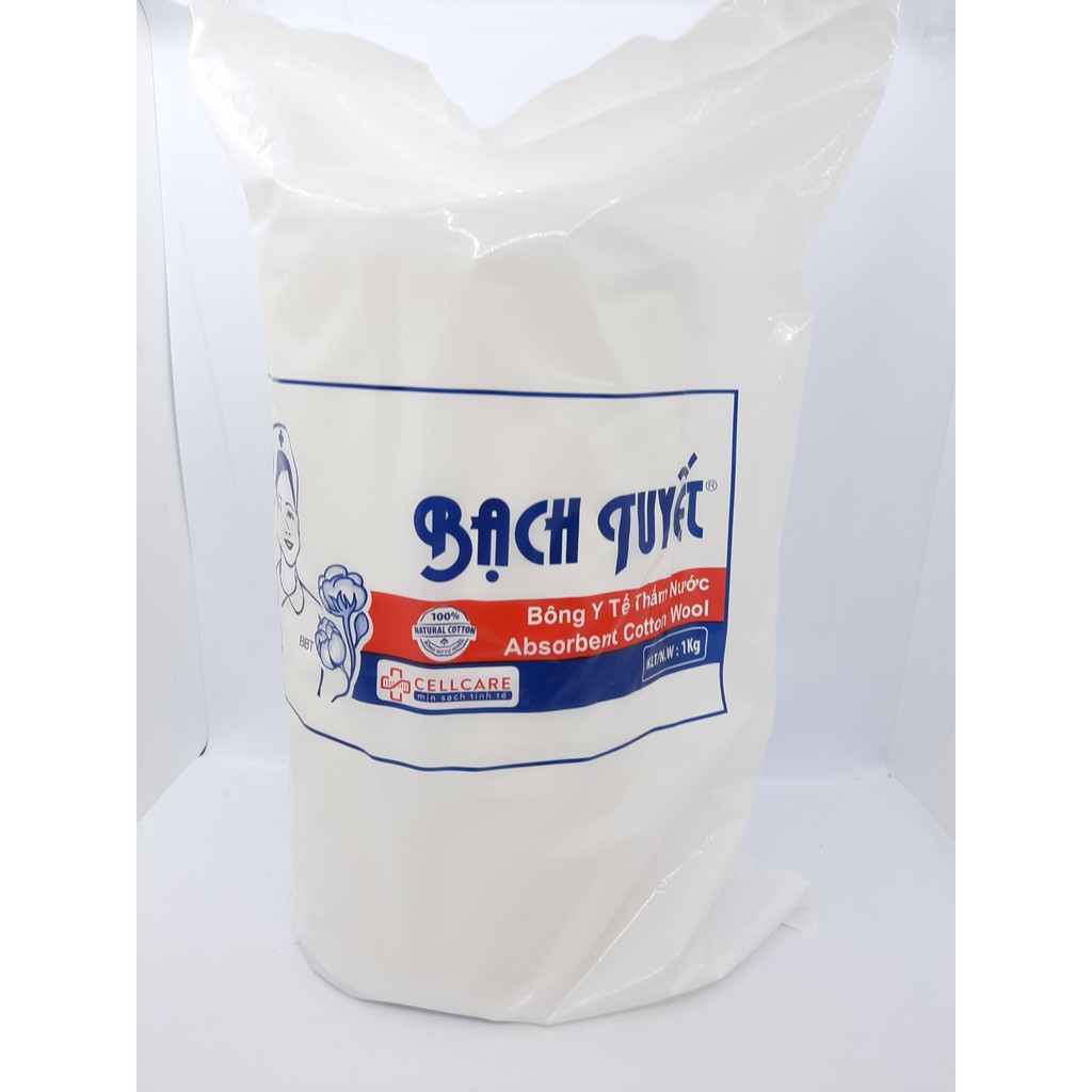 Bông Gòn Bạch Tuyết Mềm Mịn, Thấm Hút (0.5Kg, 1Kg)