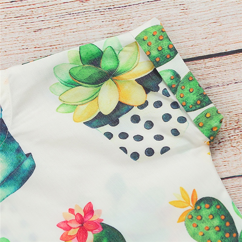 Áo thun MIKRDOO ngắn tay và quần ngắn in hoạt hình xinh xắn cho bé gái