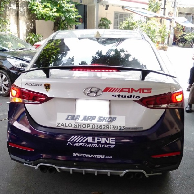Hàng Loại 1 Đuôi Gió Thể Thao Có Đèn  Lắp Cho Xe Hyundai Accent Hết  Các Đời Hàng Cao Cấp