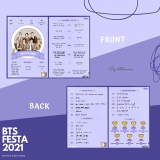 Bts FESTA 2021: Bưu Thiếp