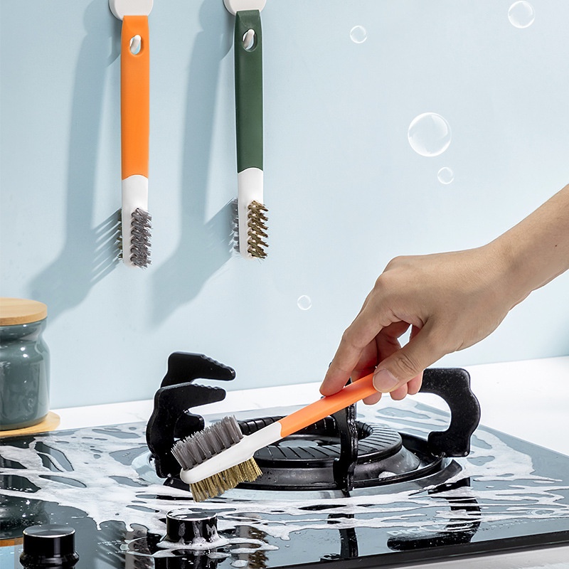 1 Bàn Chải Vệ Sinh Bếp Ga Hai Đầu Đa Năng