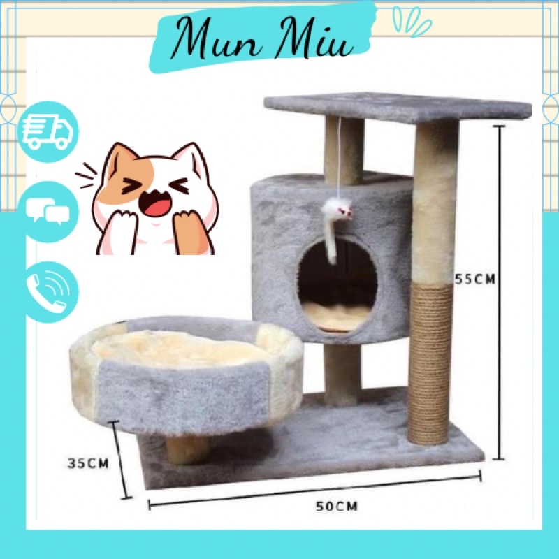 Nhà cây, cattree, trụ cào móng cho mèo