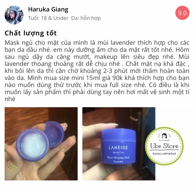 MẶT NẠ NGỦ LANEIGE WATER SLEEPING MASK