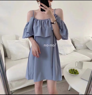 Váy dây bèo tay lỡ