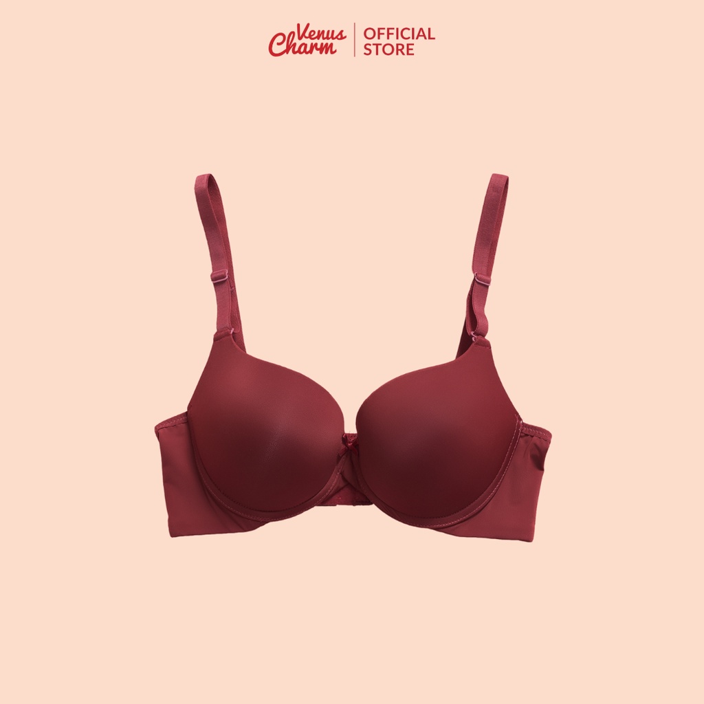 Áo lót nữ Venus Charm đệm dày có gọng nâng đẩy dáng trơn 1134