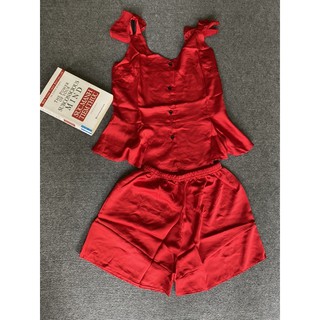 BỘ ĐỒ NGỦ ĐÙI DÂY LỤA SATIN CÁNH TIÊN