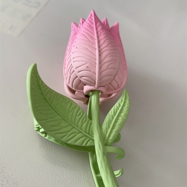 Kẹp Tóc Hình Hoa Tulip Cỡ Lớn Mới Cho Nữ