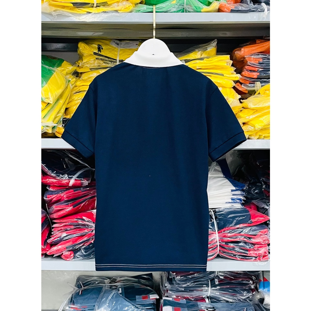 [HÌNH THẬT] ÁO THUN CỔ TRỤ LACOSTE TRẮNG XANH VNXK   - COTTON CÁ SẤU 100%