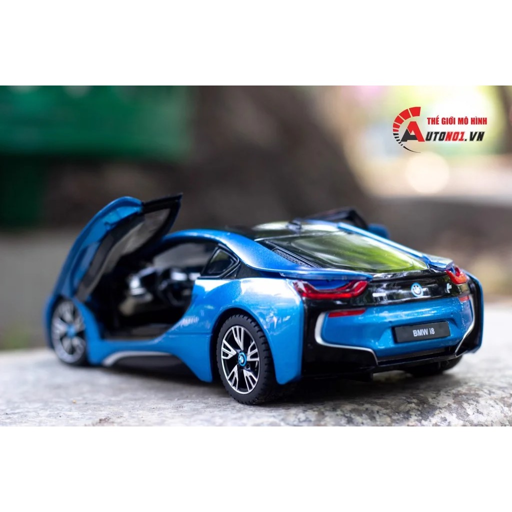 MÔ HÌNH XE BMW I8 BLUE 1:24 RASTAR 4147