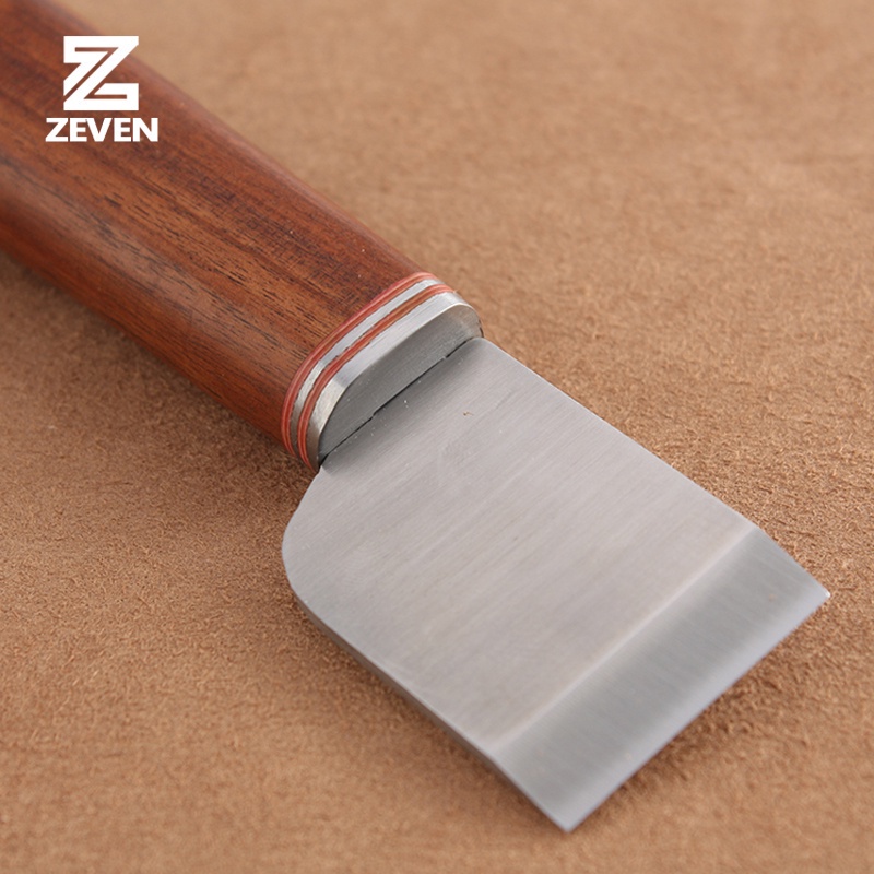 Dao Cắt Đồ Da Ngắn Bằng Tay Cầm Gỗ 160x35mm Phong Cách Nhật Bản