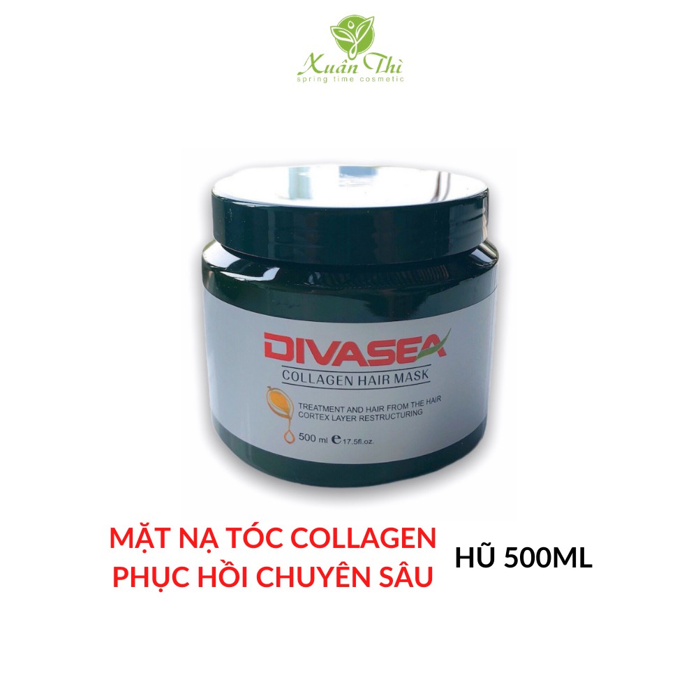 Hấp Hũ Phục Hồi Chuyên Sâu DIVASEA Collagen Hair Mask 500ml - Mặt nạ ủ tóc cao cấp