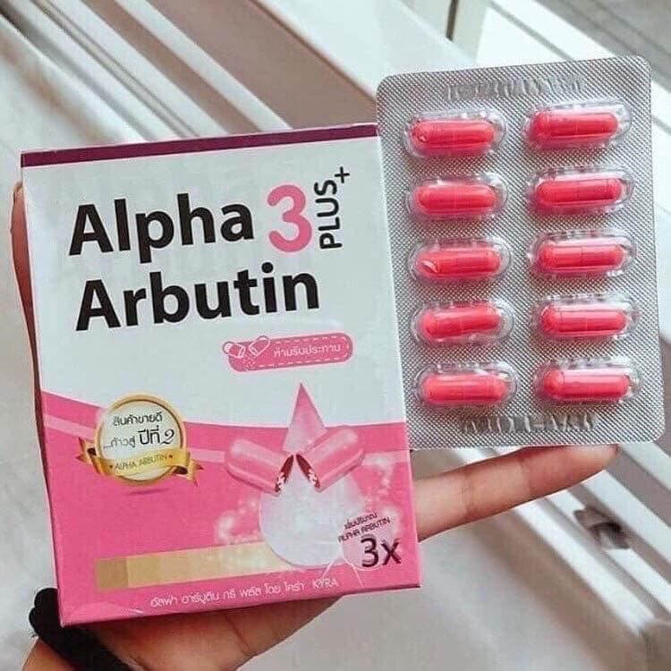 Viên kích trắng da Alpha Arbutin 3 Plus New UV ( vỉ 10 viên)