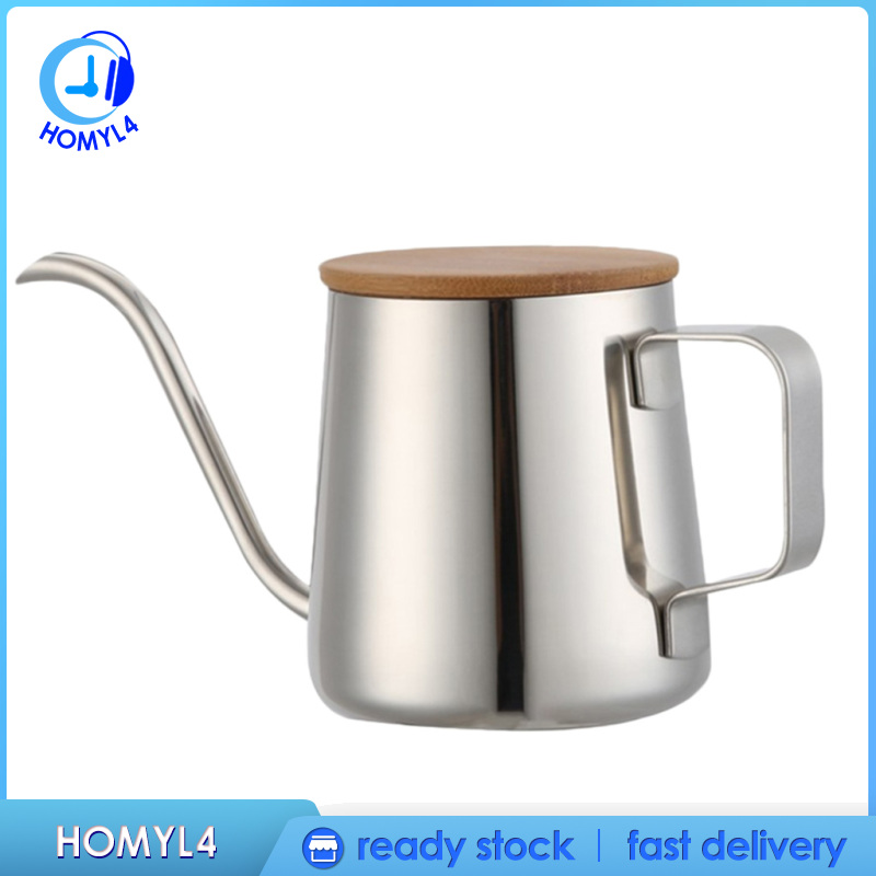 Bình pha trà cà phê thủ công bằng thép không gỉ cổ ngỗng tiện dụng