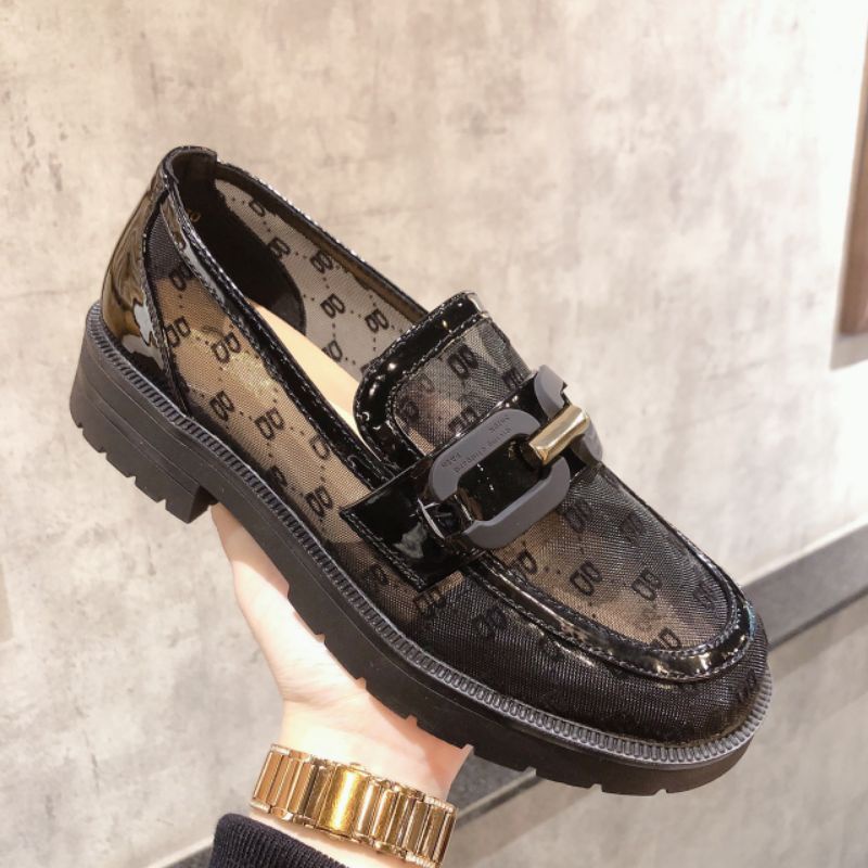 Giày moka lưới cao cấp.
