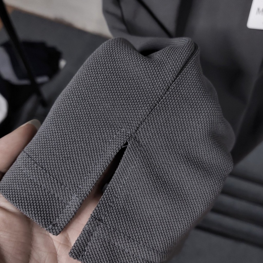Áo Polo nam cổ bẻ phối cổ vải cá sấu xuất xịn,chuẩn form,sang trọng-lịch lãm  P3 GHI | BigBuy360 - bigbuy360.vn