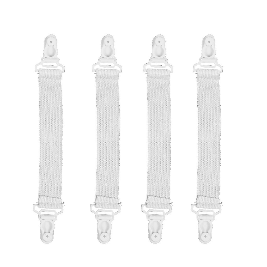 Combo 4 dây kẹp cố định ga trải giường, dây chun cố định góc nệm chống xê dịch ga trải giường
