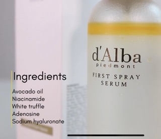 Xịt khoáng tinh chất D’alba First Spray Serum