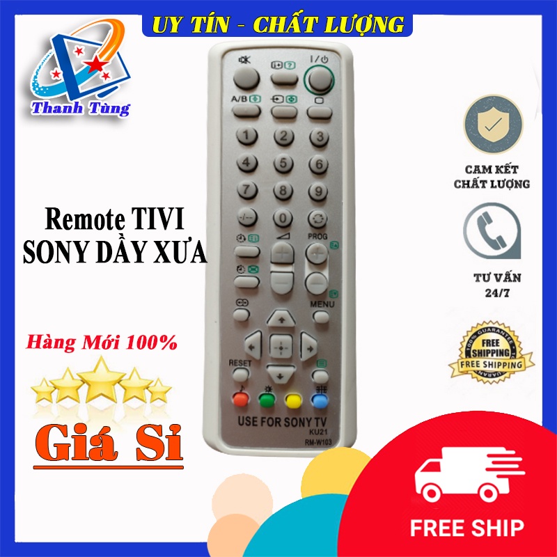 REMOTE TIVI SONY DẦY XƯA MÀNG HÌNH TO