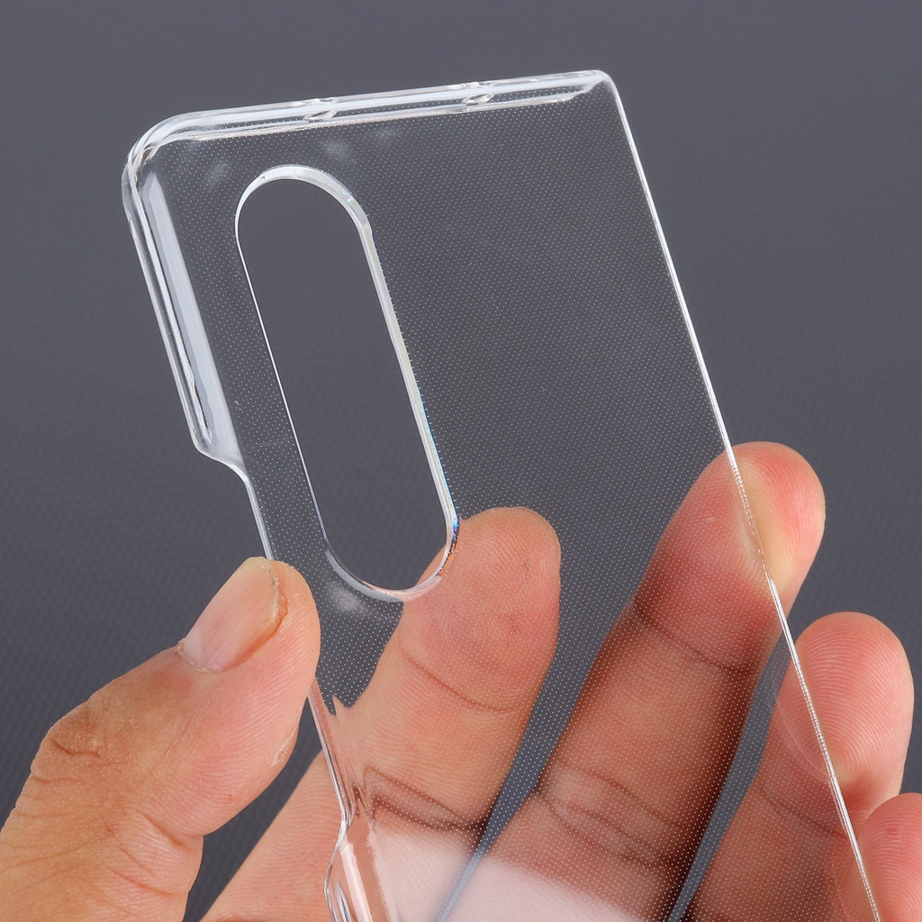 Vỏ Bao Da Điện Thoại pc Cứng Màu Nhám Trong Suốt Bảo Vệ Toàn Diện Cho samsung galaxy z fold 5 4 3 2 z flip 1 2 3 Ốp