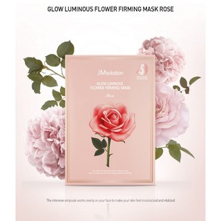 [ Bán Lẻ Theo Miếng ] - Mặt Nạ Giấy Hoa Hồng Làm Săn Chắc Da JM Solution Glow Luminous Flower Firming Mask 30ml